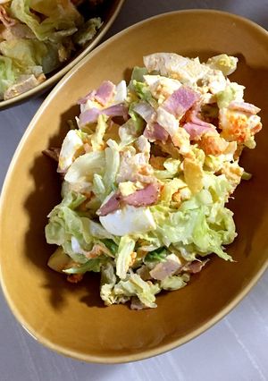 鶏胸肉と！大量キャベツのチーズサラダ♡-レシピのメイン写真