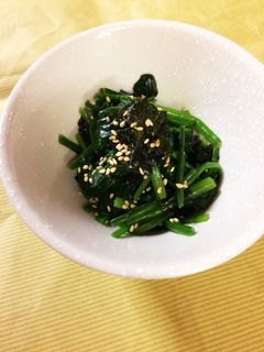 ほうれん草の海苔ナムル-レシピのメイン写真