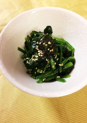 ほうれん草の海苔ナムル-レシピのメイン写真