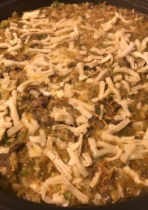 米粉で低糖質☆肉 カレー チーズもんじゃ-レシピのメイン写真