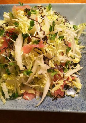 白菜と生ハムと塩昆布のサラダ-レシピのメイン写真