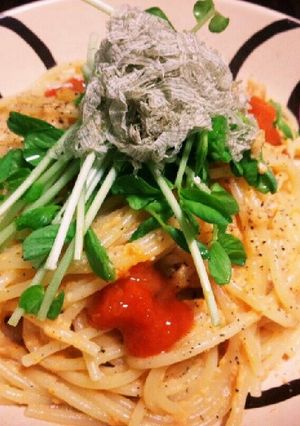 うにのこくうま豆乳クリームパスタ-レシピのメイン写真