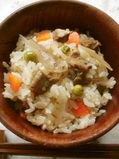 鶏ごぼうご飯♪-レシピのメイン写真