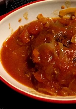 トマト煮込みハンバーグ-レシピのメイン写真