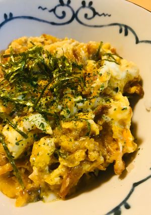 ササッと丼●揚げ玉＆たまご丼-レシピのメイン写真