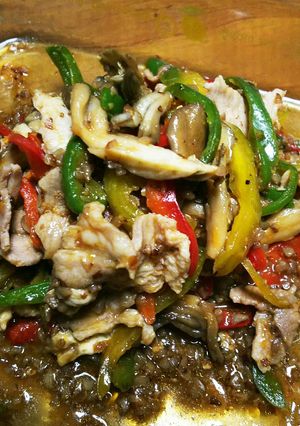 豚こまのカラフル炒め蕎麦茶風味-レシピのメイン写真