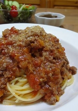 旦那さん大好物ミートソーススパゲティ-レシピのメイン写真
