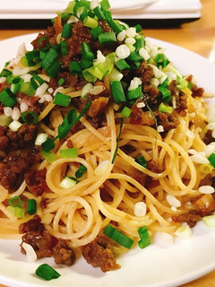 ひき肉と玉ねぎの和風パスタ-レシピのメイン写真