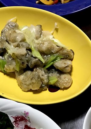 簡単♪かきネギ塩炒め-レシピのメイン写真