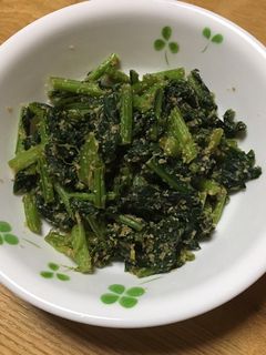 カブの葉でごまゴマ炒め-レシピのメイン写真