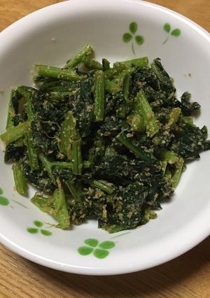 カブの葉でごまゴマ炒め-レシピのメイン写真