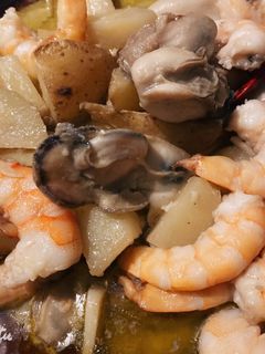 【本格】海老と牡蠣のアヒージョ-レシピのメイン写真