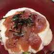 丼に野菜の千切り