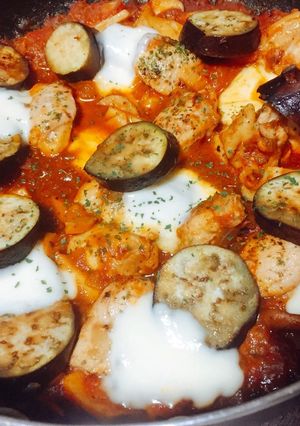 鶏モモとナスのトマト煮込み-レシピのメイン写真