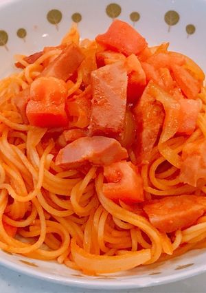 厚切りベーコンとフレッシュトマトのパスタ-レシピのメイン写真