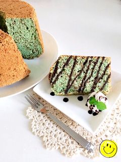 爽快♪チョコミント☆シフォンケーキ-レシピのメイン写真