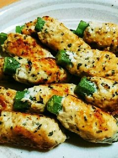 オクラのつくね巻き-レシピのメイン写真