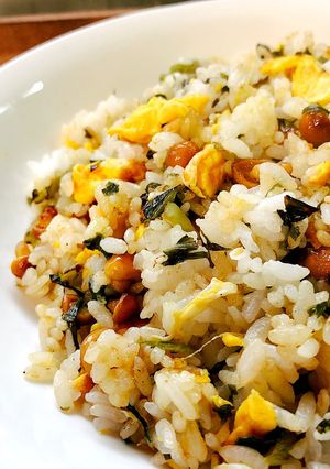 なめこがシャキシャキ！なめこと漬物の炒飯-レシピのメイン写真