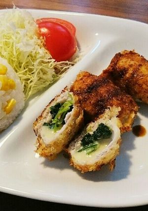 ホウレン草とチーズの豚ロールカツ☆-レシピのメイン写真