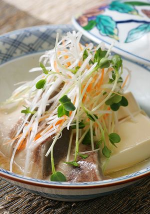豆腐とぶりのちり蒸し-レシピのメイン写真