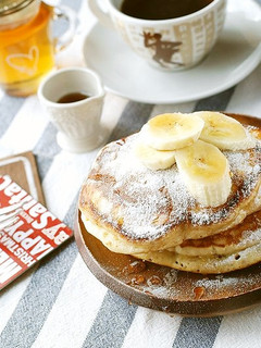 ふわとろ♡ゴロッと果肉のバナナパンケーキ-レシピのメイン写真
