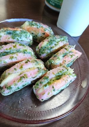 かまぼこチーズの磯辺揚げ(風)♪-レシピのメイン写真