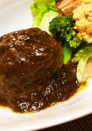 節約♪時短のふんわり煮込みハンバーグ☆-レシピのメイン写真