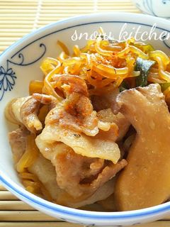豚バラとしらたきの甘辛煮-レシピのメイン写真