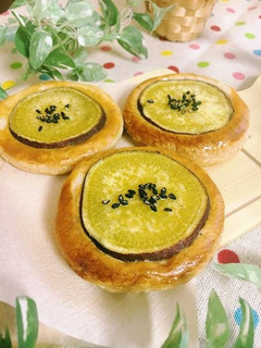 冷凍パイシートでさつま芋オープンパイ-レシピのメイン写真
