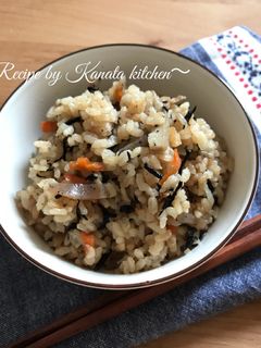 ひじきの炊き込みご飯-レシピのメイン写真