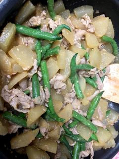 冬瓜の豚肉味噌炒め-レシピのメイン写真