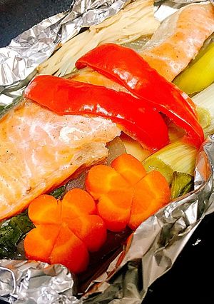 野菜たっぷり＊鮭のホイル焼き-レシピのメイン写真