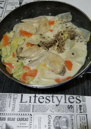 白菜と手羽の和風煮-レシピのメイン写真
