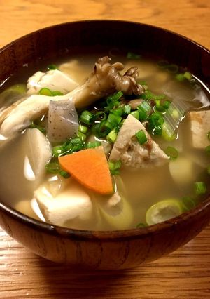 簡単適当けんちん汁の翌日変身つみれ汁-レシピのメイン写真