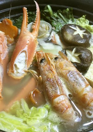 美人レシピ・魚介のちゃんこ鍋-レシピのメイン写真