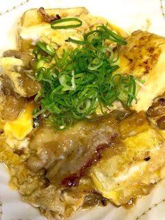 簡単な豆腐豚肉の卵とじ-レシピのメイン写真