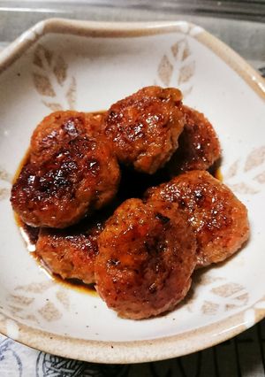 ハンバーグに♪甘い照り焼きソース！-レシピのメイン写真