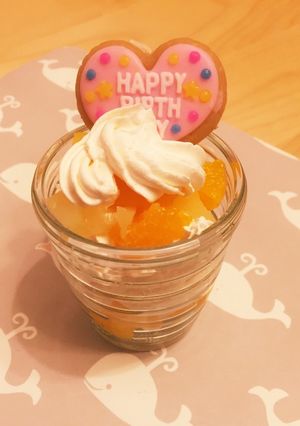 誕生日に、簡単スコップケーキ(卵なし)-レシピのメイン写真