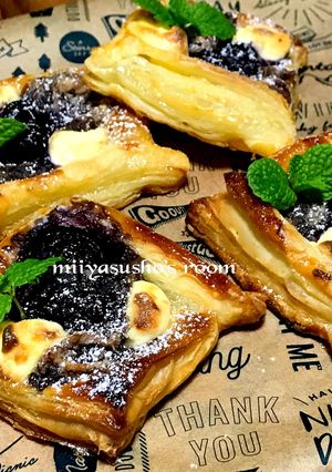 餡子たっぷりクリームチーズのせパイ-レシピのメイン写真