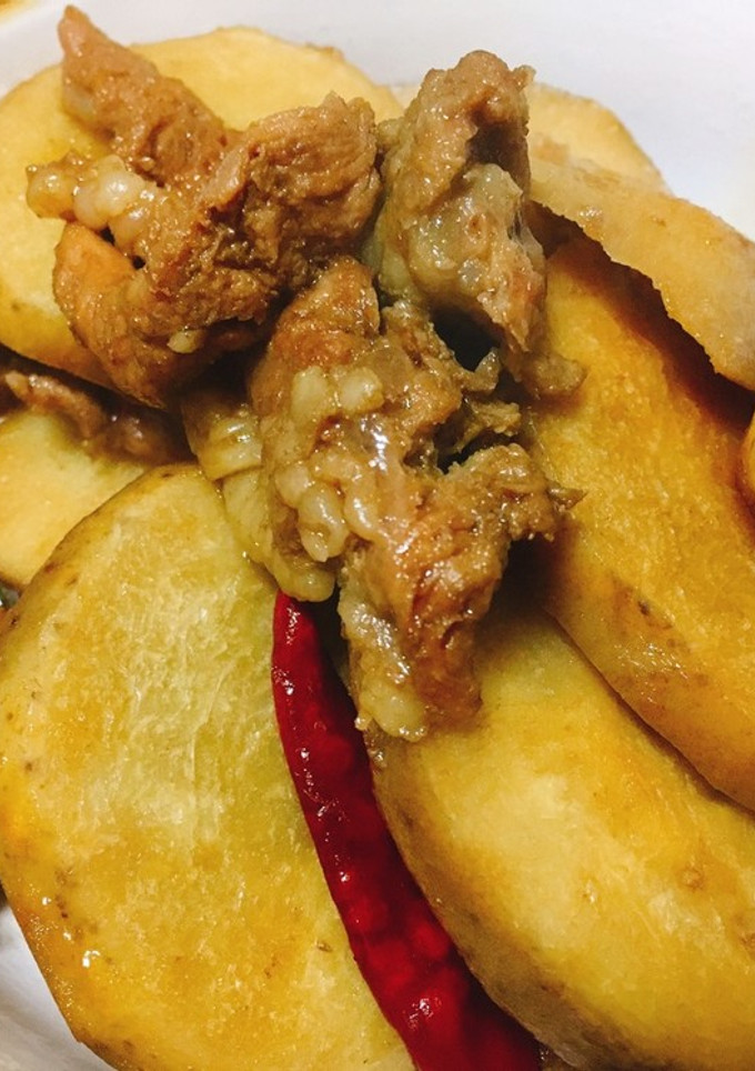 隠し味でコク旨！牛すじと筍芋の生姜煮-レシピのメイン写真