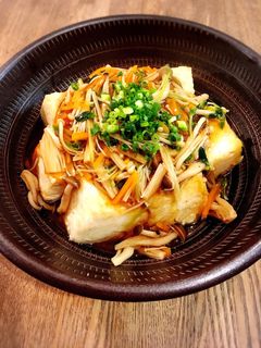 揚げ豆腐のきのこあんかけ-レシピのメイン写真