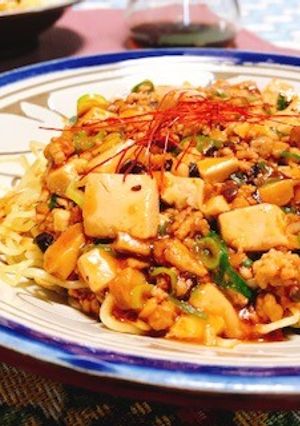 +酢でさっぱり旨辛・麻婆豆腐焼きそば-レシピのメイン写真