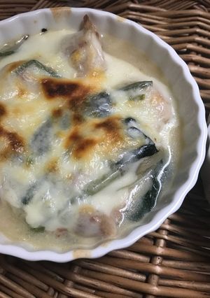 鶏肉とほうれん草のグラタン-レシピのメイン写真