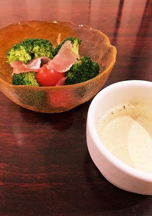 ❁トマトとブロッコリーと生ハムのサラダ❁-レシピのメイン写真