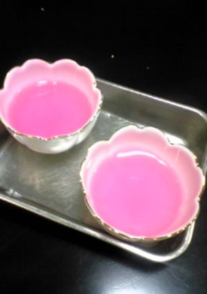 カキ氷シロップで作ったピンクゼリー-レシピのメイン写真