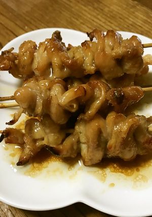 オーブンが汚れない　絶品・鶏皮の焼き鳥-レシピのメイン写真