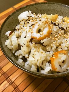 簡単!竹輪とひじきの混ぜご飯♪-レシピのメイン写真