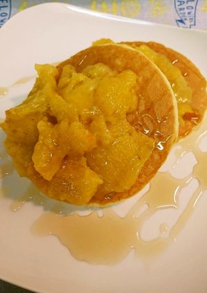 柿♪ソース添えパンケーキ-レシピのメイン写真