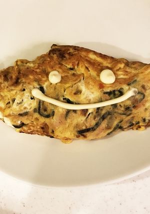 塩昆布とツナと人参のオムレツ。-レシピのメイン写真
