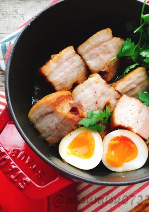 余熱調理で簡単豚バラの醤油煮-レシピのメイン写真